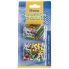 Kit clips  c/35pçs + alfinete taca c/35pçs  pa-35