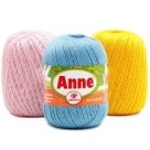 Linha crochê anne 500 pct c/6pçs