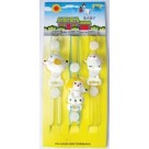 Prendedor chupeta silicone cartela c/3pçs  3146  baby paco