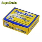 Lamina superbarba c/100pçs meia lamina sbhb02  nvc