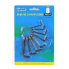 Chave torx jt-8 jogo c/8pçs t9at40