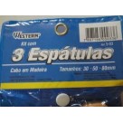 Kit espatula cabo madeira c/3pçs s-03