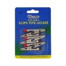 Kit clips tipo jacaré c/6pçs 1226