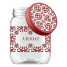 Pote pet arroz 1.700ml c/1pç azulejo lisboa 9102 bandeirante