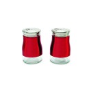 Saleiro e pimenteiro inox vermelho slro-008vm cx c/2pçs