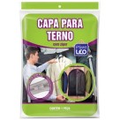 Porta ternos com ziper c/1pç plast leo 936