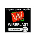 Clipes para papel 2/0 c/100 pçs cada  wireplast