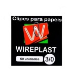 Clipes para papel 3/0 c/50 pçs cada wireplast