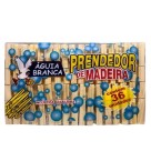 Prendedor  roupa madeira  pct c/36pçs  aguia