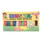 Massa modelar  c/1pç 180gr 5065 12 cores massabel