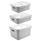 Conjunto caixa cube branco c/3pçs bcf Kte004