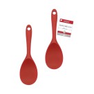 Colher de  arroz silicone 22,5 cm vermelho c/1pç slcn-030vm