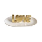 Porta aneis ceramica love gold 44609