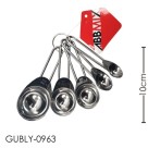 Kit colher medição inox c/5pçs gubly-0963