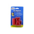 Kit higiene coletor fezes pet-133  c/2 rolos de 20 saq. 27cmx30cm