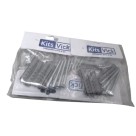 Kit parafuso bucha  n°8 kit  c/6 pct c/3jgs  cada 1234  vick