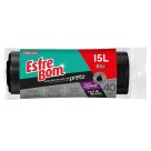 Saco lixo esfrebom pto 15l pct c/40pçs  bt330