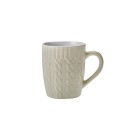 Caneca textura winter c/1 peça 360ml  branca canc-037br