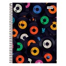 Caderno univ. 01x1 c/d espiral 1m c/1 peça 80 fls nova mix masc/fem 9-1110-8 /  9-1099-6