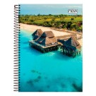 Caderno univ. 01x1 c/d espiral 1m c/1 peça 80 fls nova mix masc/fem 9-1110-8 /  9-1099-6