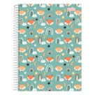 Caderno univ. 01x1 c/d espiral 1m c/1 peça 80 fls nova mix masc/fem 9-1110-8 /  9-1099-6