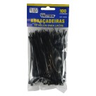 Abraçadeira 225-2  5683 nylon preta pct com 100unidades 2,5MMX100MM