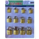 Cadeado glory 20/25/32mm c/12 peças