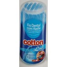 Fio dental com haste pct c/10unid  para bolsa 8647 cotton