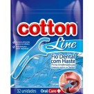 Fio dental com haste pct  c/32unid refil 8623 cotton