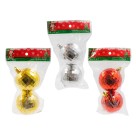 Bola natal plast. c/2pç 6cm  nt0144  n26002