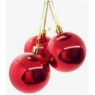 Bola natal plast.c/3pcs  5cm sort. nt0026