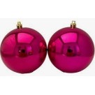 Bola natal plast. c/2pç 6cm  nt0144  n26002