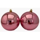 Bola natal plast. c/2pç 6cm  nt0144  n26002