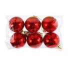 Bola natal plast.c/6pcs 3cm sort. nt0020