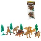 Brinquedo kit dinossauros 10 peças bq-110