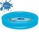 Piscina inflável 28lt 2 anéis fundo animais c/1pç ws50230 wellmix