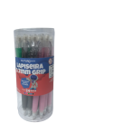 Lapiseira 0.7mm grip c/24 pçs 5 cores fe102207 futuro