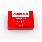 Alfinete costura n.24 c/6 caixinhas de 50g circulo