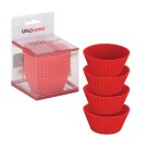 Forma p/ muffins de silicone c/12pçs fs11kit Unyhome