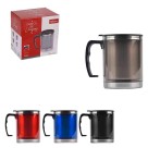 Caneca viagem inox lisa 450ml c/1 pç wx3376