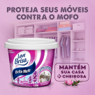 Evita mofo pote 80 gramas c/1 peça  lavanda Leve Brisa