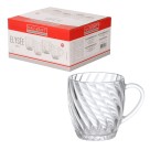 Caneca vidro elysée 285ml  c/4 pçs Canc193/tr