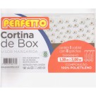 Cortina box c/visor margarida c/1 pç 1,38mx2,00m perfetto