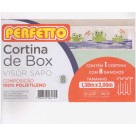 Cortina box c/visor sapo c/1 pç 1,38mx2,00m perfetto