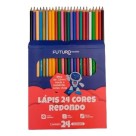 Lápis 24 cores redondo pct c/6 cxs fe092207 Futuro