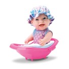 Brinquedo boneca baby babilina mini banheira 778