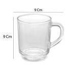 Caneca de vidro lisa 250ml c/3 pçs 0537 Praticasa