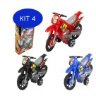 Brinquedo motos pull back c/4 pçs ms-5004 mikitoys