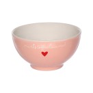 Bowl porcelana lamour rosa 440ml c/1pç