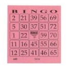 Bloco bingo pequeno rosa 4 pct c/15pçs de 100fls cada 8x10 cod.01 free